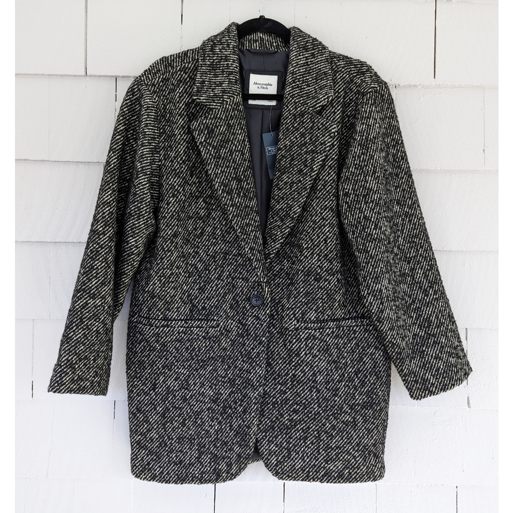 NWT Abercrombie & Fitch Blazer Style Winter Jacket Small